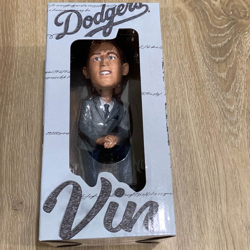 NEW - Dodgers Vin Scully Bobblehead